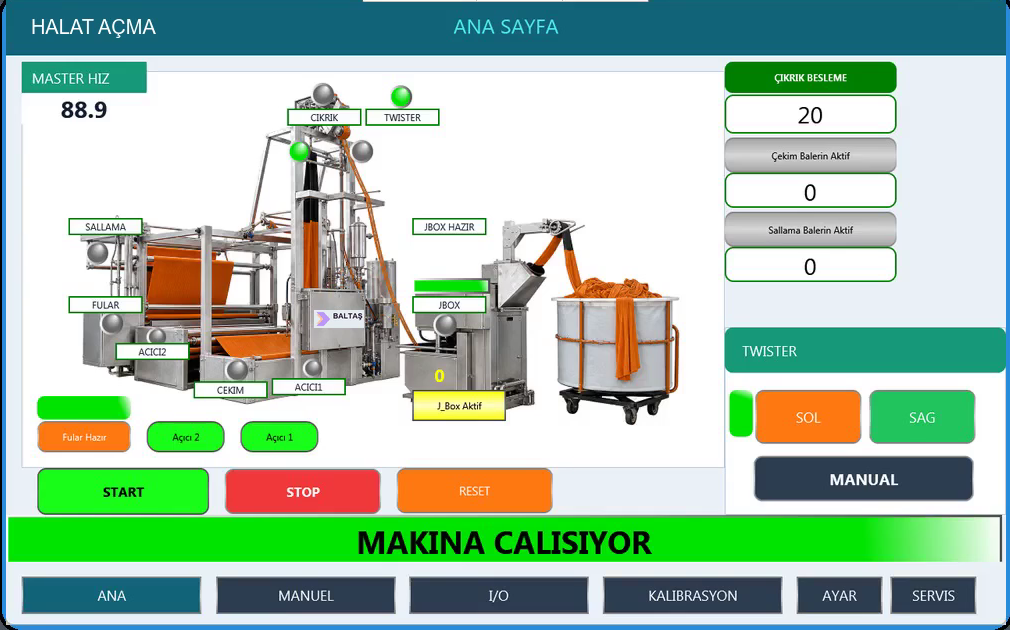 Halat açma — kendi proje videosundan HMI ekranı