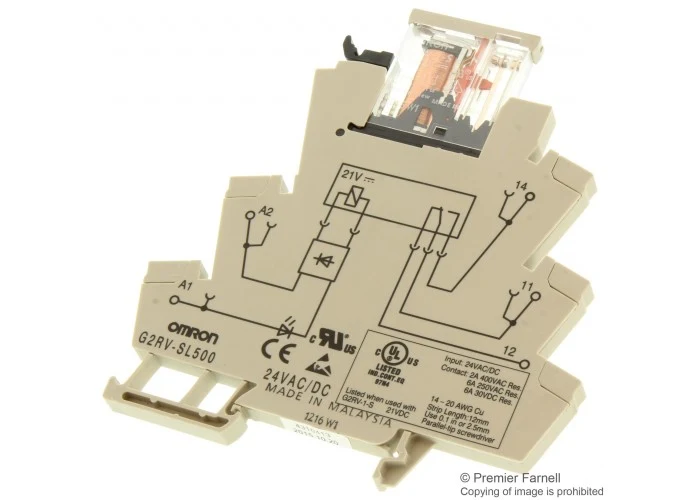 Omron G2RV-SL500 24VAC/VDC Ara Röle