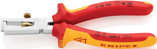 KNIPEX 11 06 160 160 mm 1000V Kablo Soyma Pensesi